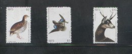 AUSTRALIA 1973 VICTORIA HUNTING TAX REVENUES SET OF 3 NHM QUAIL DUCK DEER SCARCE - Revenue Stamps