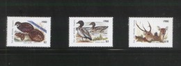 AUSTRALIA 1980 VICTORIA HUNTING TAX REVENUES SET OF 3 NHM BROWN QUAIL WOOD DUCK ROE DEER SCARCE - Fiscale Zegels