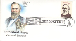 US Presidents  -  Rutherford Hayes  -  Dix-Neuvième  President  -  1er Jour  -  FDC - George Washington