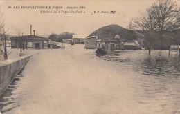 1914 - LES INONDATIONS DE PARIS - Janvier 1910 - L'Octroi Du Point Du Jour - Floods