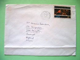 Ireland 1986 Cover To England - Adoration Of The Shepherds By Francesco Pascucci - Christmas - Cartas & Documentos