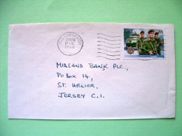 Ireland 1988 Cover To England - Irish Security Forces - Soldiers Tank Uniforms - Storia Postale