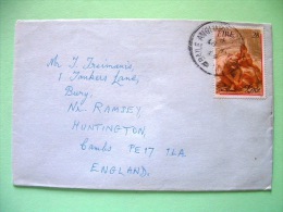 Ireland 1989 Cover To England - Sonnet By Mulready Designer Of Rowland Hill First Stamped Enveloppe (Scott 735 = 1.25 $) - Storia Postale