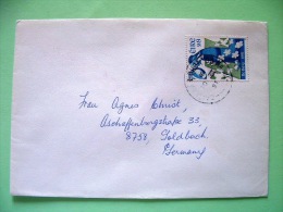 Ireland 1991 Cover To Germany - Christmas - Brieven En Documenten