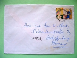 Ireland 1993 Cover To Germany - Christmas - Visit Of Angel To Mary - Cartas & Documentos