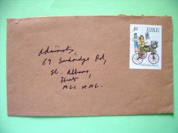 Ireland 1991 Cover To England - Child Horse Tricycle (Scott 825 = 1.10 $) - Cartas & Documentos