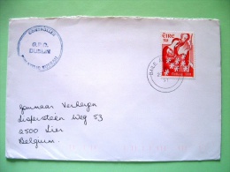 Ireland 1991 Cover To Belgium - Christmas Nativity - Lettres & Documents