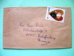 Ireland 1993 Cover To England - Love - Heart (Scott 914 = 1.25 $) - Covers & Documents