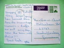 Ireland 1994 Pre Paid Postcard "Peace Dove - St. Patrick" To Germany - Clover - Cartas & Documentos