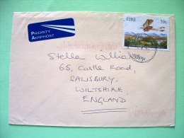 Ireland 2003 Cover To England - Plane - John Alcock Transatlantic Flight - Scott 1488 = 1.5 $ - Briefe U. Dokumente