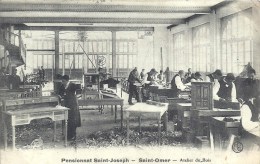 Delcampe - NORD PAS DE CALAIS - 62 - PAS DE CALAIS-SAINT OMER - Pensionnat Saint Joseph Atelier Du Bois - Top Animation - Saint Omer