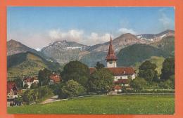 GAC-18 Aus Aeschi Kirche Und Alpen. Nicht Gelaufen, Verlag Wäfler-Wyss, Aeschi - Aeschi Bei Spiez