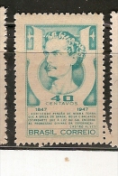 Brazil * & Cent. Do Nasc. De Castro Alves, Poeta 1947 (457) - Nuovi
