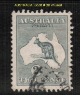 AUSTRALIA    Scott  # 38 VF USED - Oblitérés