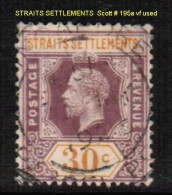 STRAITS SETTLEMENTS    Scott  # 195a VF USED - Straits Settlements