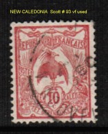 NEW CALEDONIA    Scott  # 93 VF USED - Used Stamps
