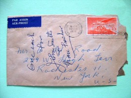 Ireland 1958 Cover To USA - Angel - Airmail - Scott # C6 = 1.25 $ - Forest Fire Slogan - Covers & Documents