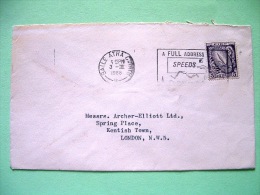 Ireland 1966 Cover To England - Sword - Zip Code Slogan - Cartas & Documentos