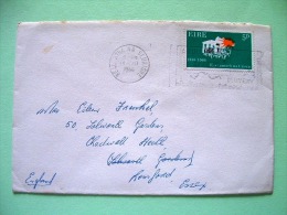 Ireland 1966 Cover To England - Fight For Independence - Zip Code Slogan - Cartas & Documentos