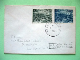 Ireland 1969 FDC Cover To England - Parliament - Cartas & Documentos