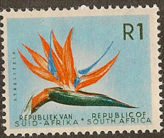 SOUTH AFRICA 1961 1r Strelitzia SG 210 HM #CM811 - Unused Stamps