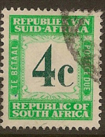 SOUTH AFRICA 1961 4c Postage Due SG D54 U #CM742 - Portomarken