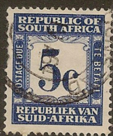 SOUTH AFRICA 1961 5c Postage Due SG D55 U #CM754 - Segnatasse