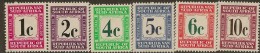 SOUTH AFRICA 1961 Postage Due SG D51/58 HM #CM751 - Strafport