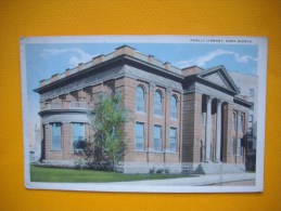 Cpa  FORT WORTH - Texas - Public Library -  USA - Fort Worth