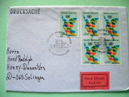 United Nations Vienna 1980 FDC Express Cover To Germany - Peace Dove - Covers & Documents
