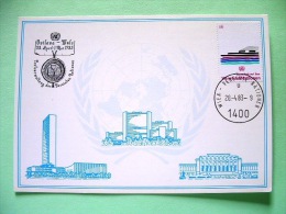 United Nations Vienna 1983 Special Cancel Ovilava-Wels Postcard - Safety Of Sea - Ship - Covers & Documents