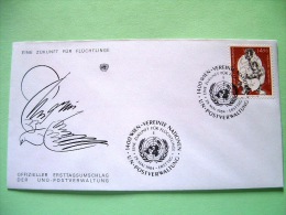 United Nations Vienna 1984 FDC Cover - Refugees - Peace Dove - Brieven En Documenten