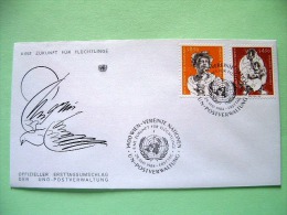 United Nations Vienna 1984 FDC Cover - Refugees - Lettres & Documents