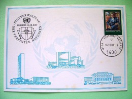 United Nations Vienna 1987 Special Cancel Koblenz On Postcard - Trygve Lie - Storia Postale