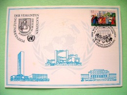 United Nations Vienna 1987 Special Cancel Pinkafeld On FDC Postcard - Dance - UN Day - Cartas & Documentos