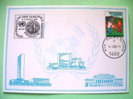 United Nations Vienna 1988 Special Cancel Collnposta On Postcard - Immunize Child - Diphtheria - Lettres & Documents