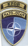 OPEX GENDARMERIE -  Générique KFOR NATO/OTAN épaule - Polizei