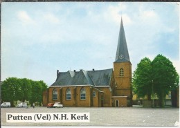NL.- Putten. Nederlands Hervormde Kerk. Lelijke Eend. Citroën. Volkswagen.. VW. Mini. 2 Scans - Putten
