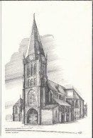 NL.- Nijverdal. Rooms Katholieke Kerk. Tekening Van W. Riem. 2 Scans - Nijverdal