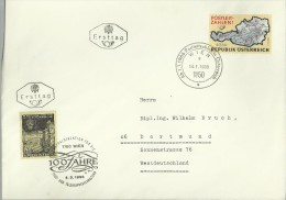 AUSTRIA  CC FDC CODIGO POSTAL Y DIRECCION GENERAL DE CORREOS Y TELEGRAFOS - Postleitzahl