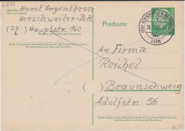 Bund Heuss P 31 PSt I Stempel Herschweiler-Pettersheim ü Kusel 1957 - Cartes Postales - Oblitérées