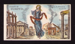 Jolie Petite Carte Parfum Pompéïa, L. T. Piver, Paris — Pompéi, Vésuve - Vintage (until 1960)