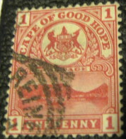 Cape Of Good Hope 1900 Coat Of Arms - Table Mountain And Bay 1p - Used - Capo Di Buona Speranza (1853-1904)