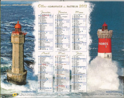 Calendrier Avec Photos, Phares De France, Bretagne, La Jument, Les Pierres Noires La Vieille (Finistère 29) Cassis (13) - Groot Formaat: 2001-...