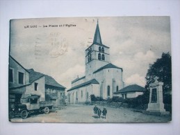 Ma Réf: 76-12-85.      LE LUC   La Place Et L'Eglise    ( Teinte Bleue ). - Le Luc