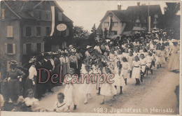 Suisse - HERISAU  -  Carte Photo -  Jungenfest In Herisau 1883 -- 2 Scans - - Herisau