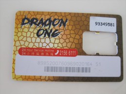 GSM  Card,only Frame,Dragon One,no Chip - Hongkong