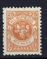 Memel  No 143. X. - Unused Stamps