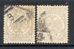 TRANSVAAL, Postmark 5 And 3 In Triangle On S. African Republic Stamp - Transvaal (1870-1909)