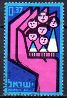 ISRAEL 1964 10th Anniv Of National Insurance -  37a. - Family Within Hand ("Large Families")  FU - Gebruikt (zonder Tabs)